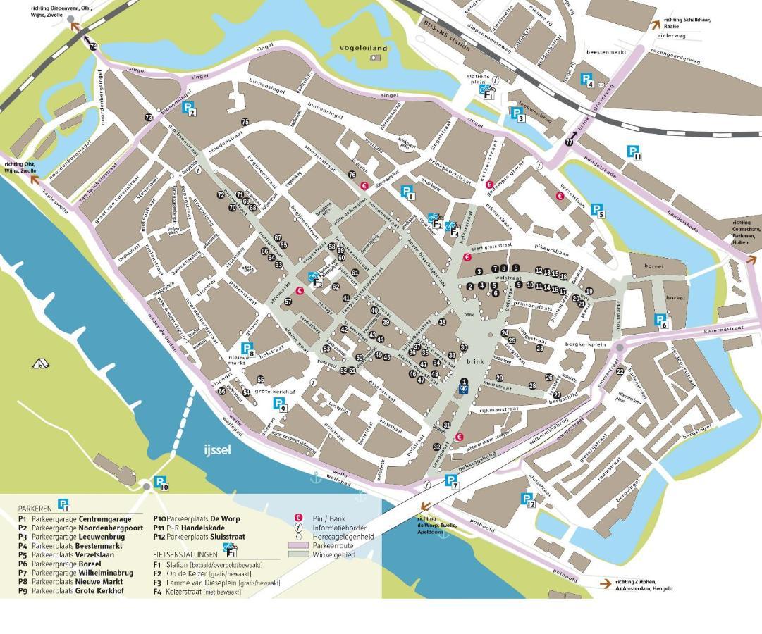 Appartementenhotel aan de IJssel in hartje Deventer Buitenkant foto